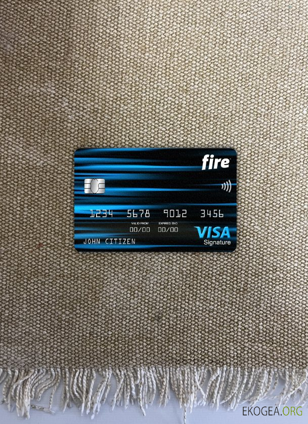 Irlande Fire Financial Bank visa carte signature photolook ,